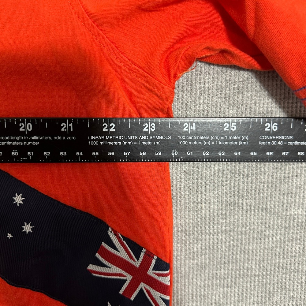 COOGI Expedition Australia Flag Graphic T-Shirt Short Sleeve Orange Mens Size XL - Picture 4 of 13